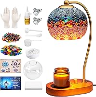 DIY Turkish Mosaic Candle Warmer Lamp Kit - Stained Glass Wax Melt Warmer Making Kit, Easy No Experience Needed for Adults & Teens