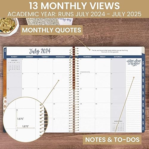 Miniatura 3 de bloom daily planners Agenda de año académico 2024-2025 (8.5 x 11 pulgadas) (julio de 2024 a julio de 2024)  Organizador semanal y mensual con