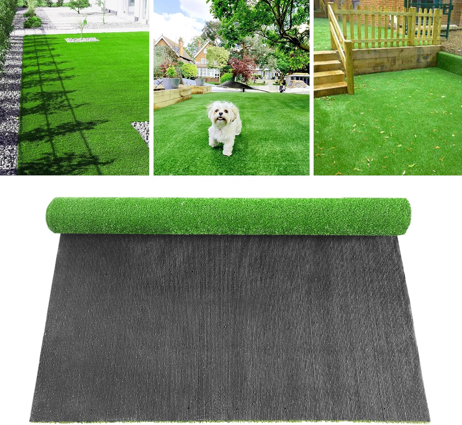 LVBAO Synthetic Artificial Grass Turf 3FTX10FT (30 Square FT) Reusable Dog Pee Pads Potty Training Rug Grass Pet Carpet for Outside Patio Garden Lawn Balcony Landscape Dog with Drainage Holes