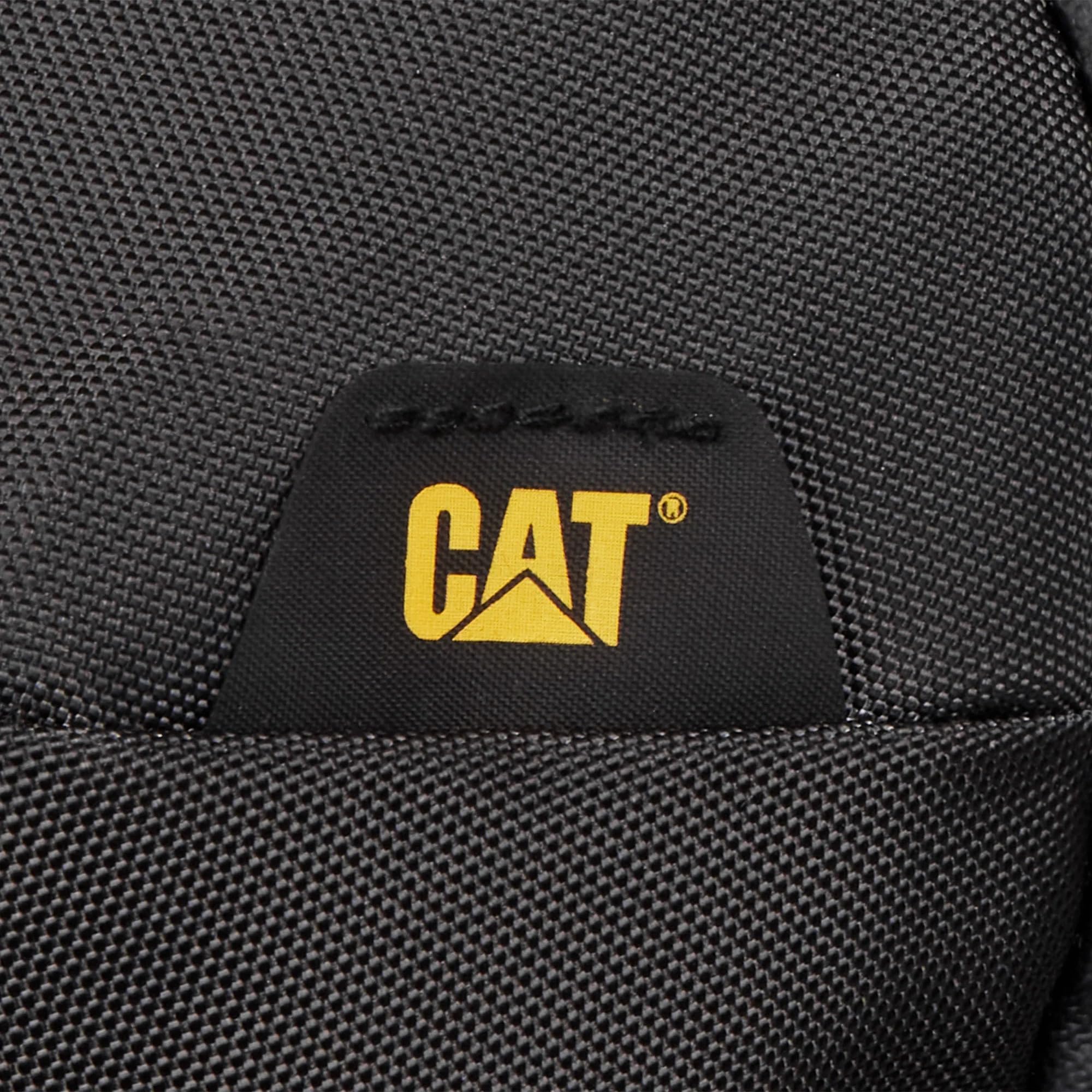 CAT City Bizz - Mochila gris oscuro, cremalleras impermeables, bolsillo trasero secreto y compartimento acolchado para laptop