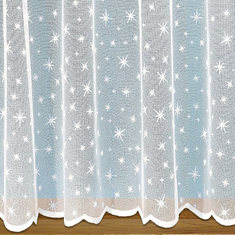 John Aird - Stars Design Net Curtain - Select Your Size (2 Metres Width, Drop: 36" (91cm))