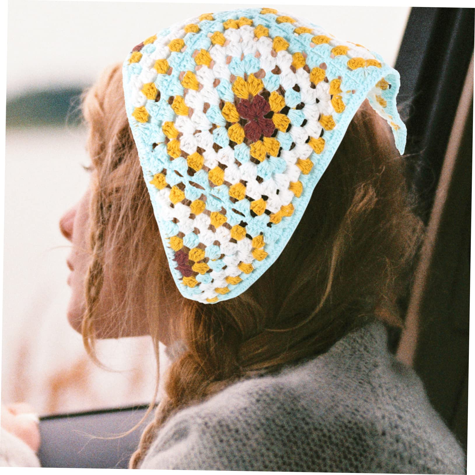 POPETPOP 5 Pezzi Bandana Per Donna Sciarpa Per All'uncinetto Elegante Accessorio Avvolgente