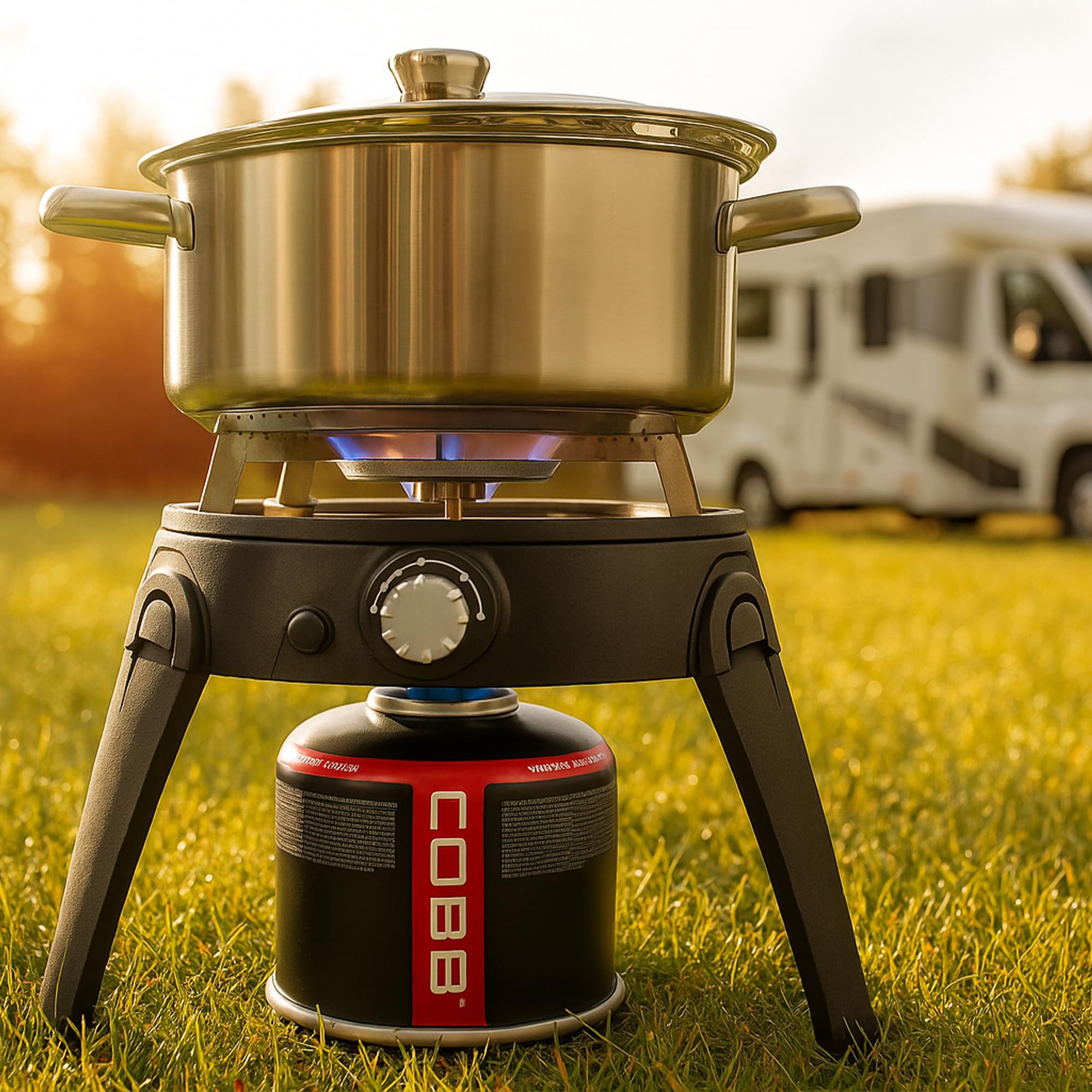 COBB Lot de 6 cartouches de gaz 500 g - Cartouche de propane/butane à vis pour cuisine de camping et barbecue à gaz - Compatible EN417