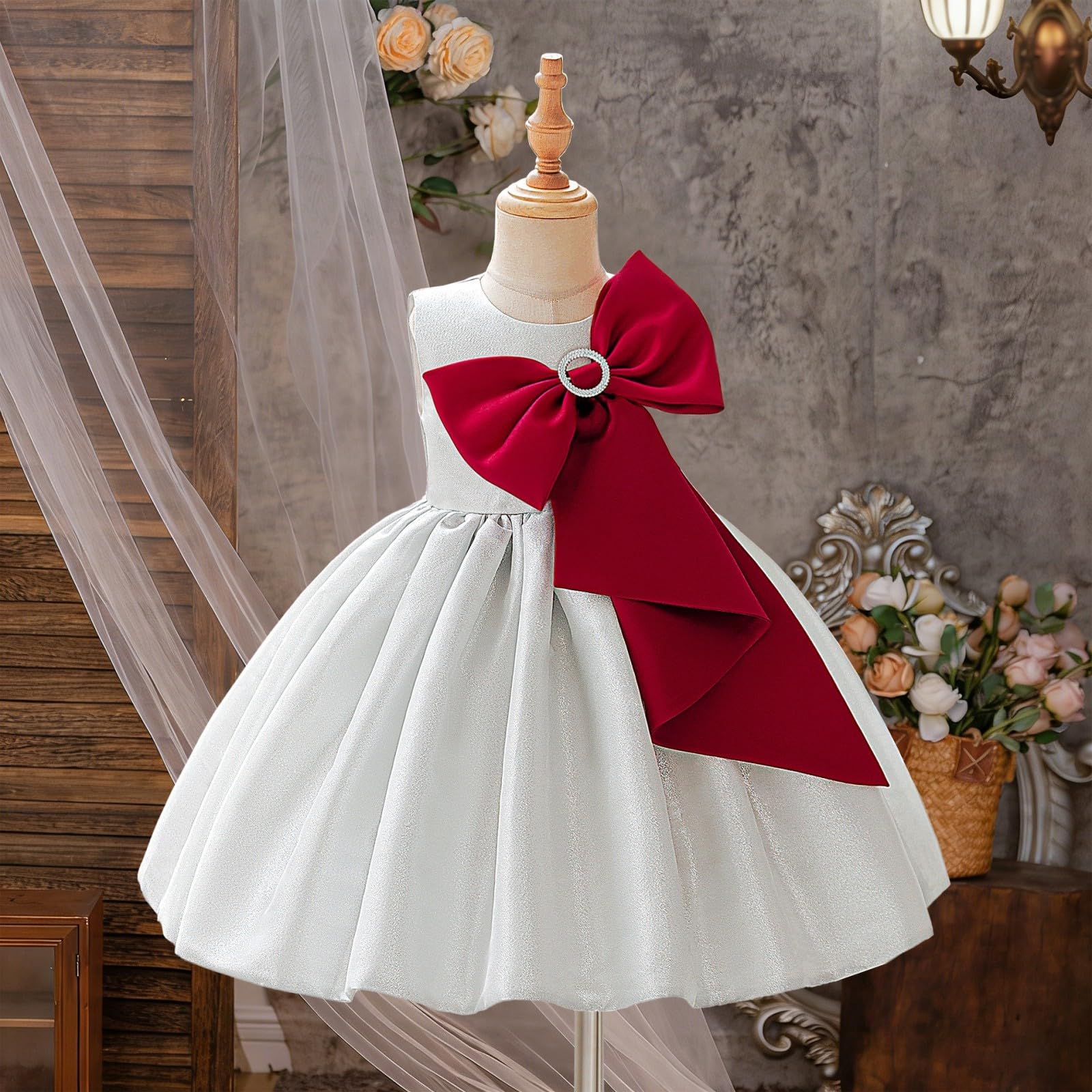 Vestidos para Nia Vestido de Princesa Festivo Tut Infantil Fiesta Cumpleaos Boda Veranovestidos niaTranspirable y cmodo
