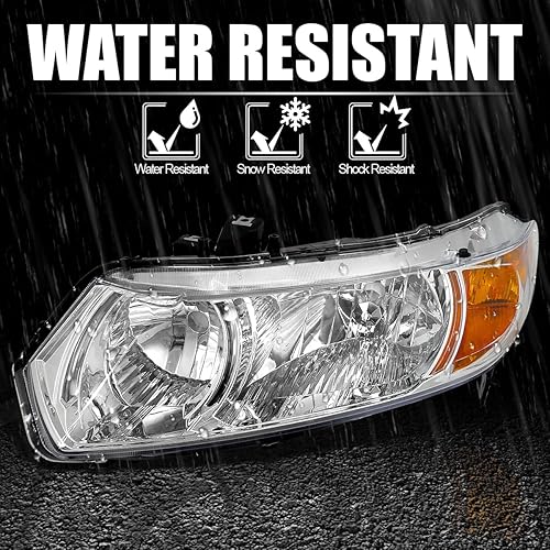 Miniatura 11 de Lámparas para faros delanteros de Honda Civic 2dr, Negro negro, (Black Housing Clear Lens),Cromado,Lente ahumado