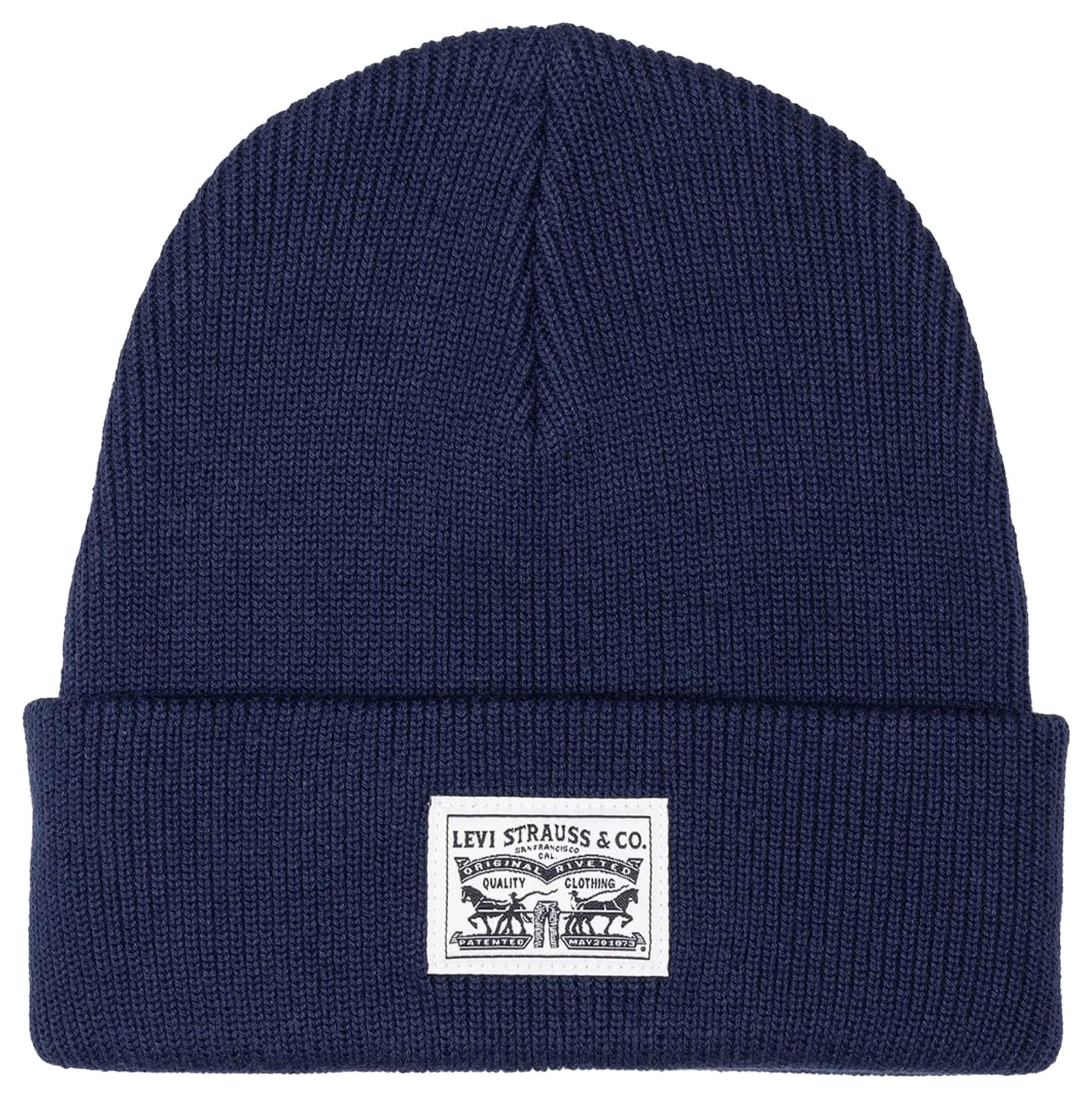 Levi's Men Backpatch Beanie Navy Blue