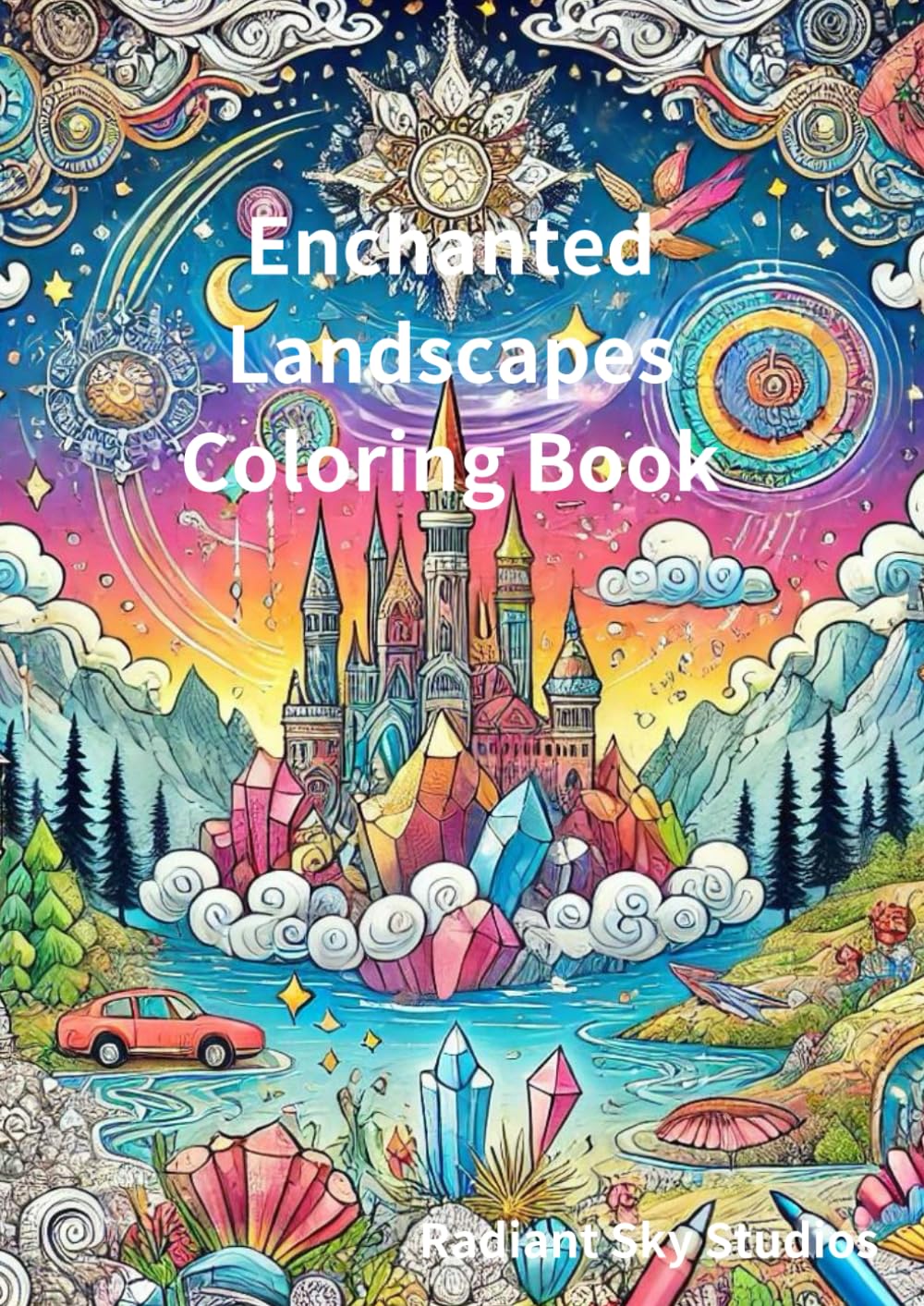 Enchanted Landscapes Coloring Book