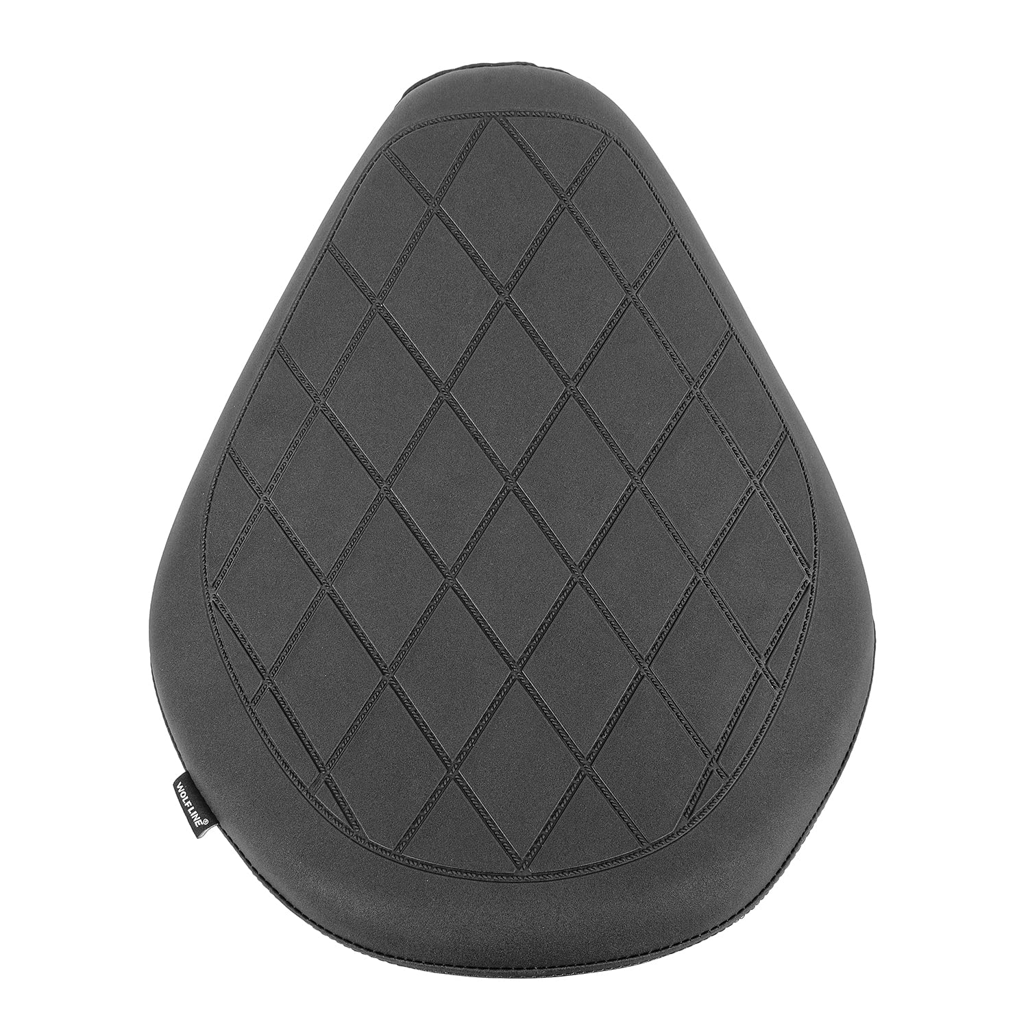 Motorrad-Leder-Front-Fahrer-Solo-Sattel-Rücksitz-Beifahrer-Sitzkissen-Set Kompatibel mit Rebel CMX 500 300 CMX500 CMX300 2017-2026 Druckentlastung Weiches Polster, Schwarz