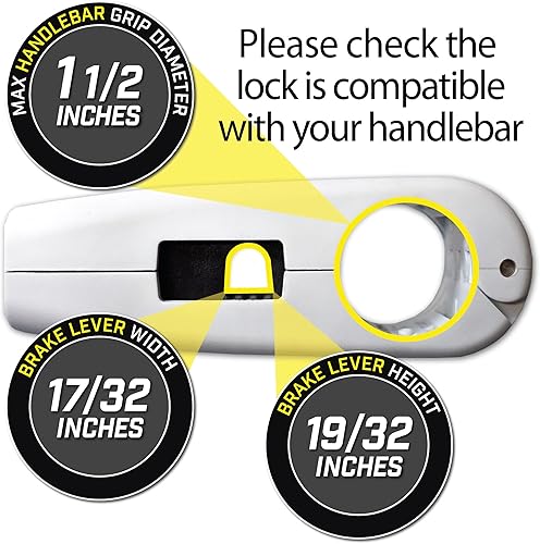 Miniatura 2 de Loadfast - Cerradura antirrobo para manubrio de motocicleta de alta resistencia. La mejor cerradura antirrobo de motocicleta resistente para tu