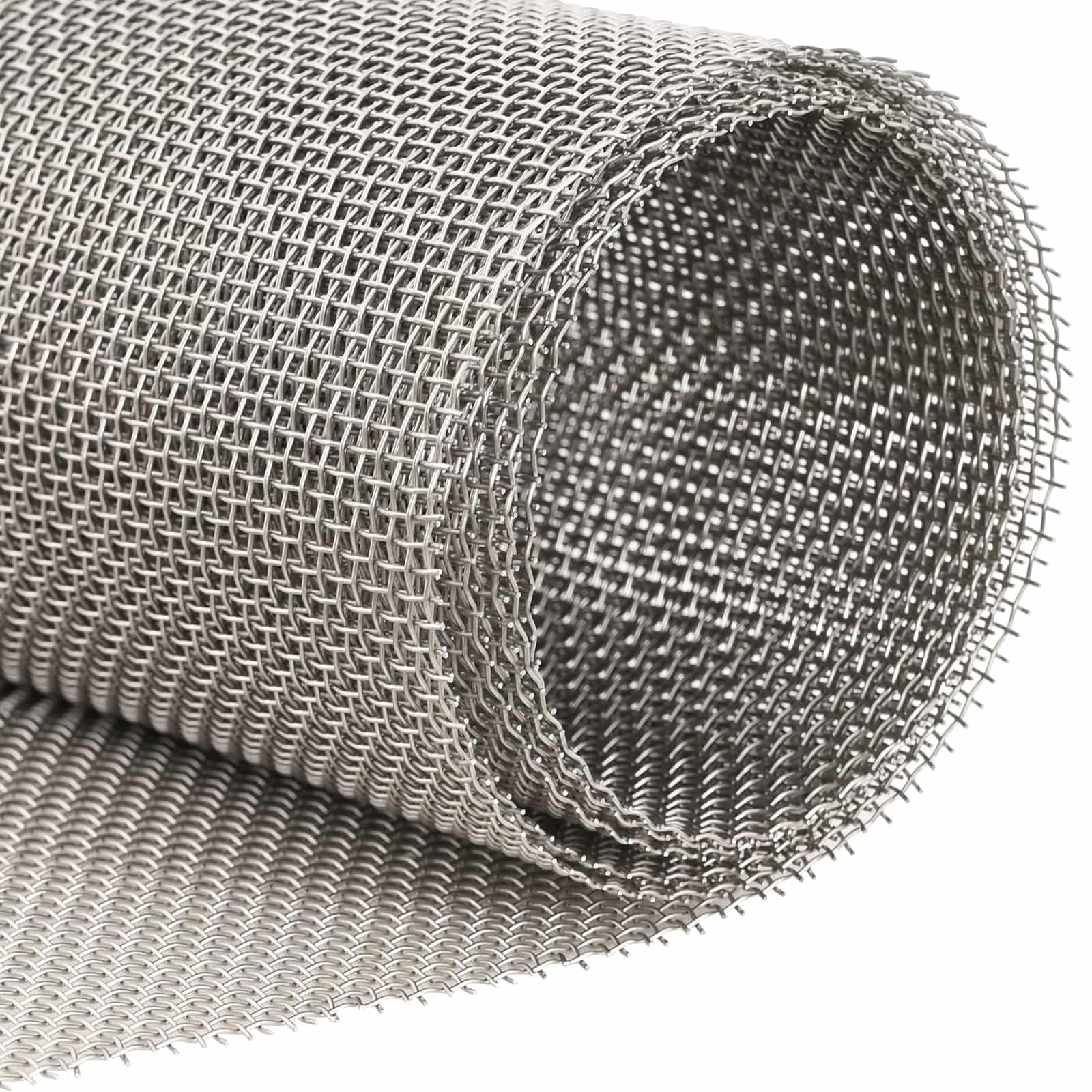 Edelstahlgewebe 100 x 500 cm - 8 Mesh Drahtgitter Edelstahl 201 mit 2,5 mm Maschenweite, robustes Drahtgeflecht für Lichtschachtabdeckungen und Garten, Silber