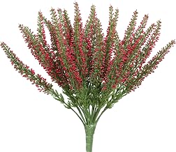 Erika / Heather 28 cm Fuchsia with 24 Stems Artificial Plants Heath Herb Artificial Flowers Bush Art Shrub Home Decoration Decoration Decoration Artificial Flowers Plants Plants Decoration