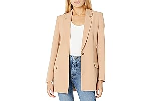 Chic and Sophisticated: Women's Blake Long Beige Blazer