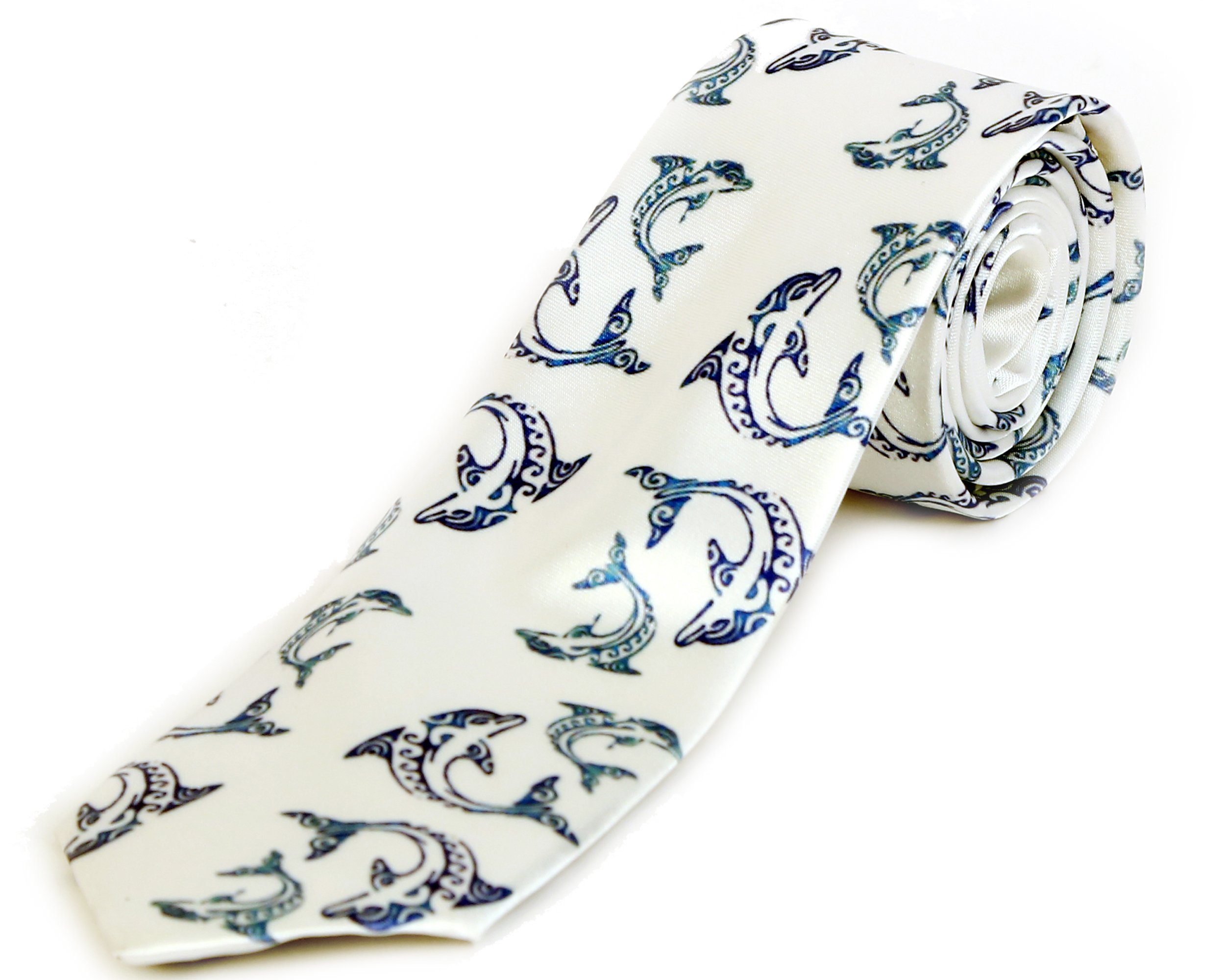blacksmith Blue Dolphins Design Tie-picture-29