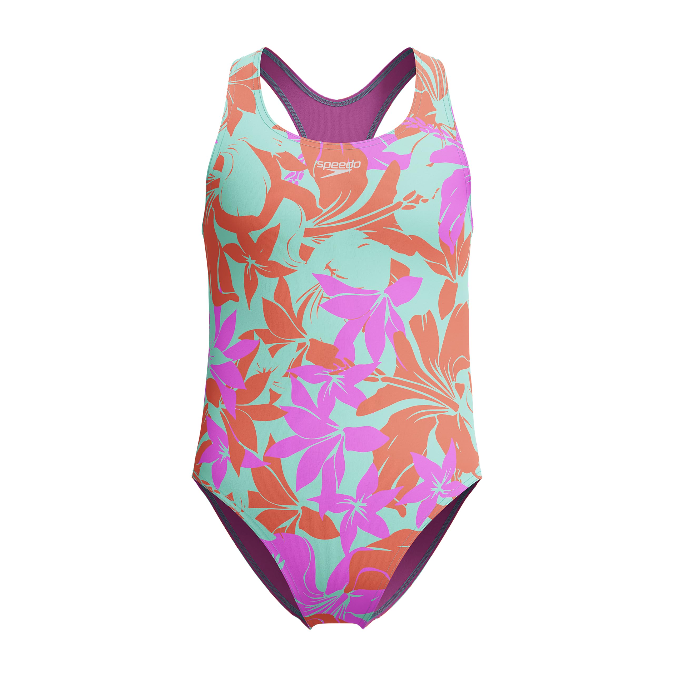 Speedo Girl's Swimsuit One Piece Closed Racerback