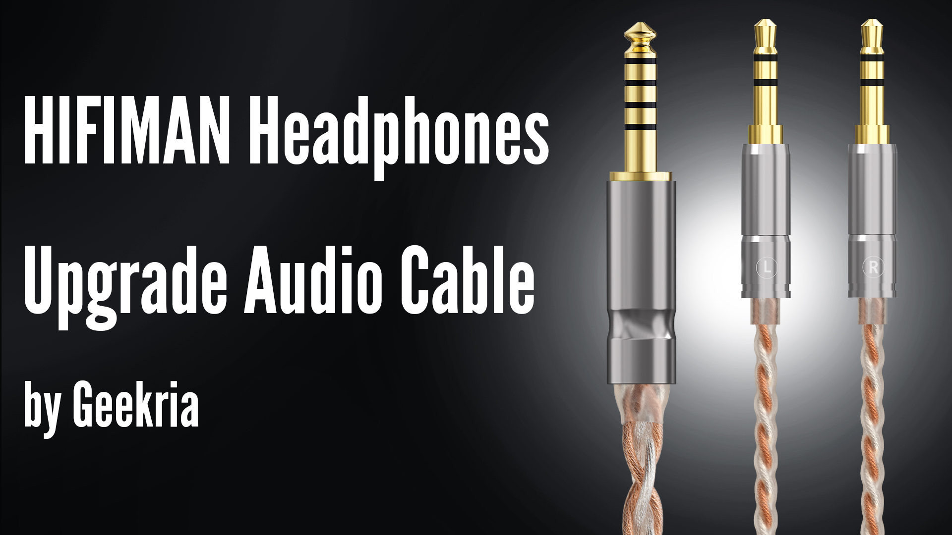 GEEKRIA 4.4mm Balanced Cable Compatible with HIFIMAN SUNDARA