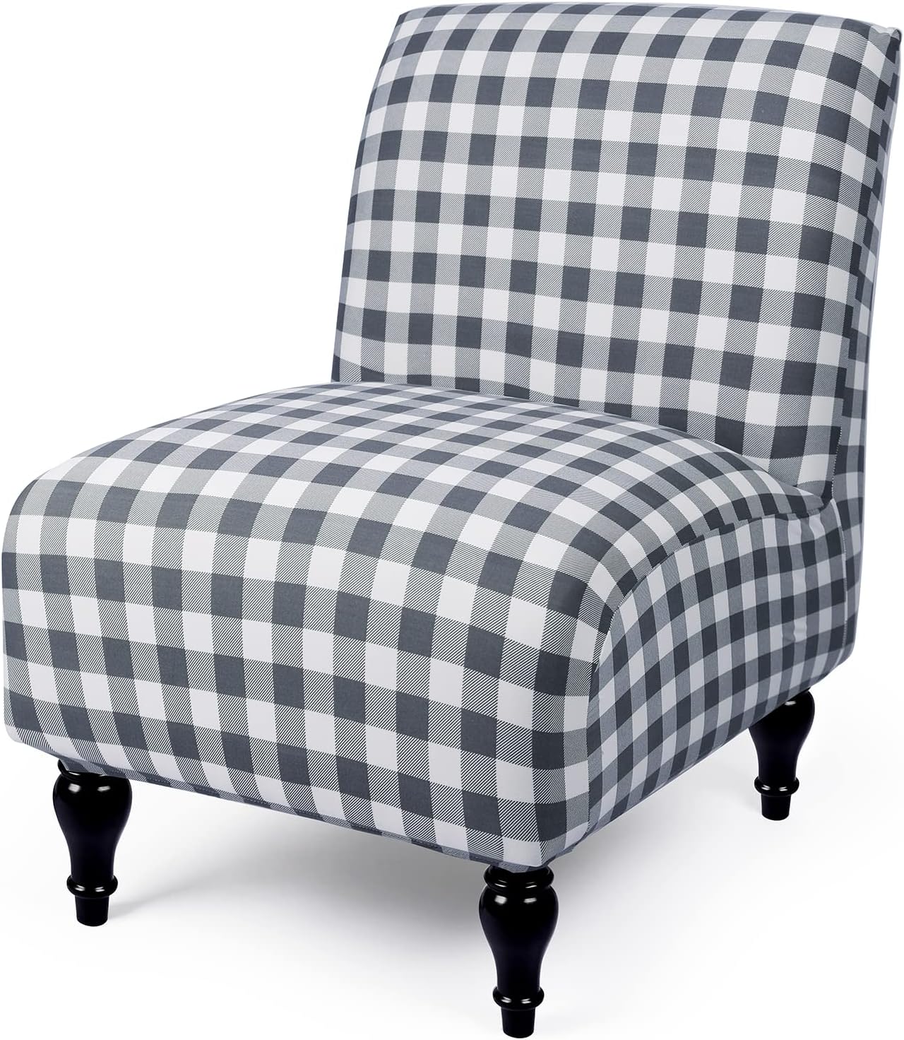 Iauddy Armless Accent Slipper Chair Cover Slipcover,Stretch