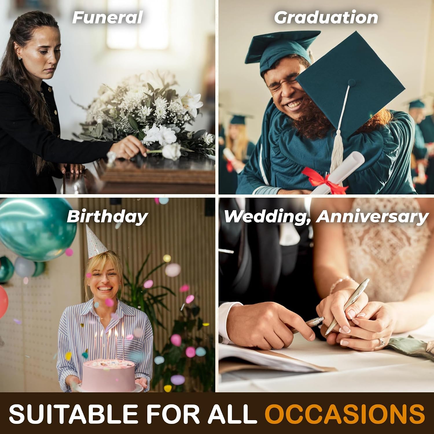 WOODAMORE Share A Memory Cards For Celebration Of Life Decorations - Funeral Memorial Cards For Celebration Of Life Party Ideas, Memory Box For Funeral, Memory Keepsake For Graduation Party Games