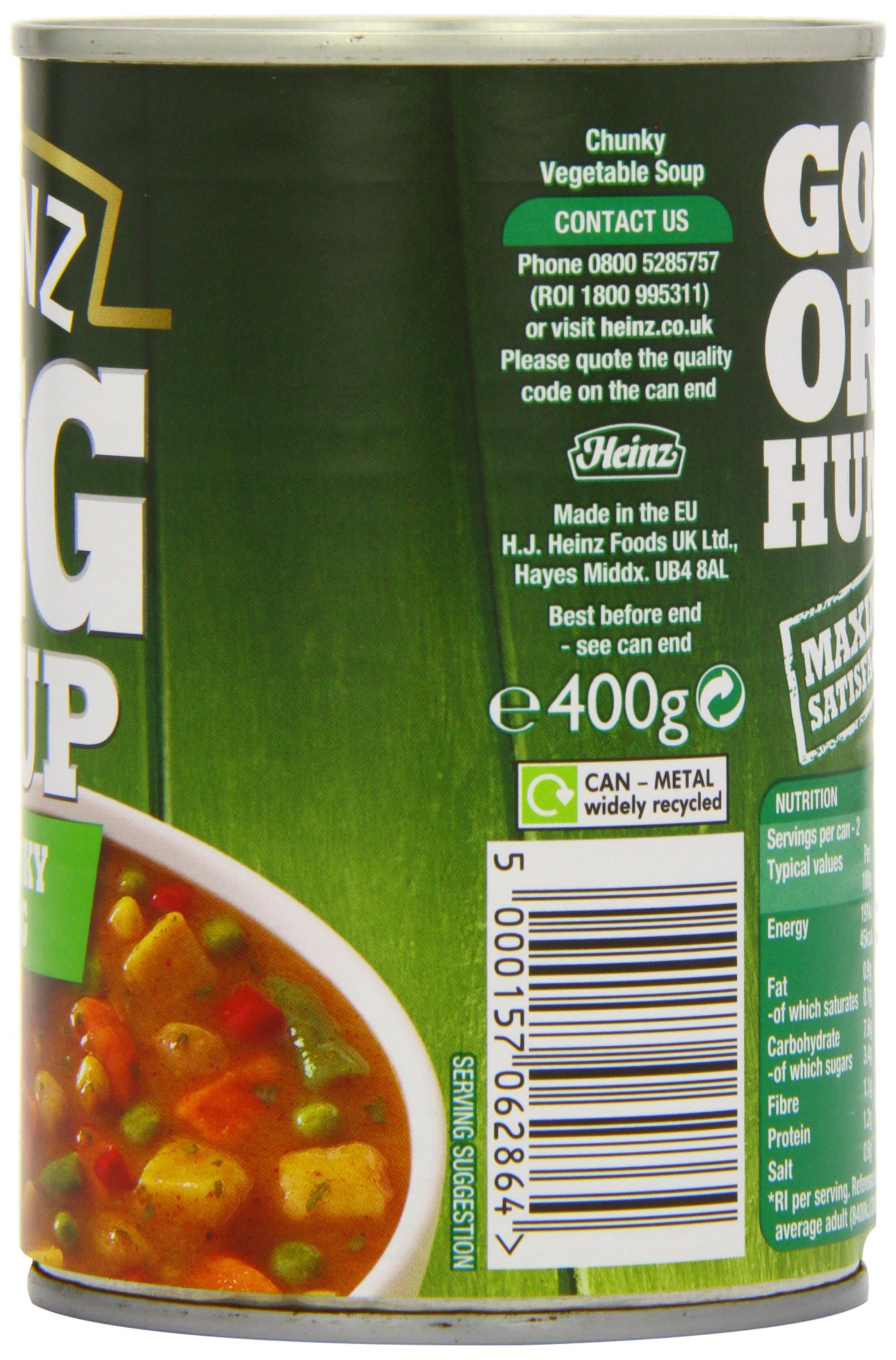Heinz Lot de 12 grandes soupes végétales 400 g