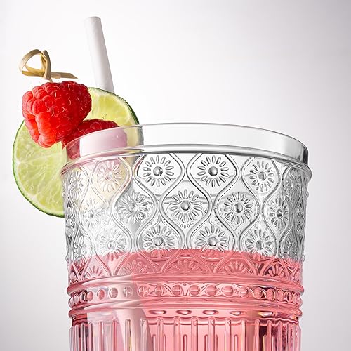 Miniatura 2 de Godinger Vasos de whisky, juego de vasos acrílicos, elegantes vasos de plástico Lowball, vasos de rocas, juego de vasos para beber, decoración