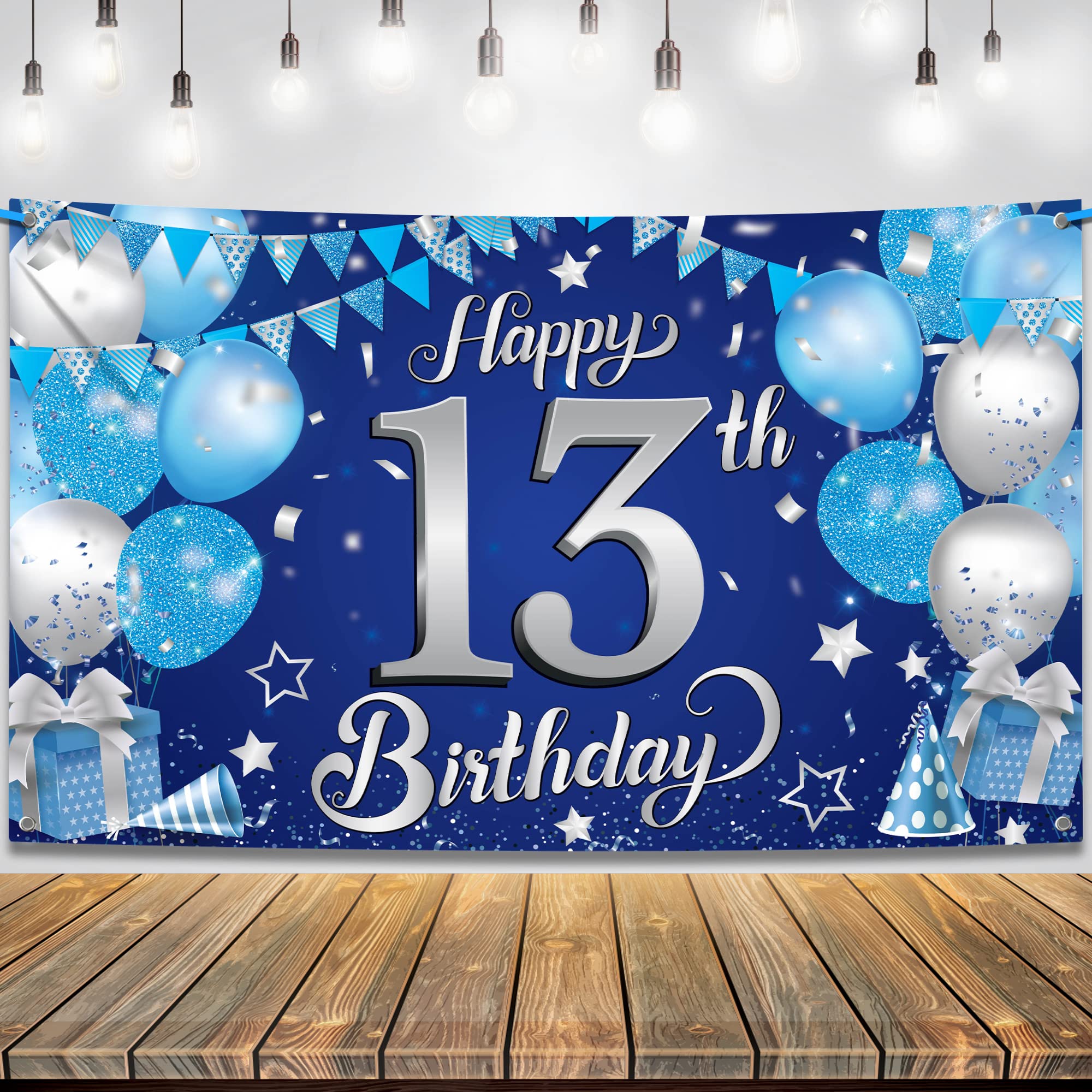 amazon-com-katchon-xtralarge-blue-happy-13th-birthday-banner-72x44-inch-13th-birthday-decorations-for-boys-and-girls-blue-and-silver-13-birthday-backdrop-happy-13th-birthday-decorations-for for Free Printable 13th Birthday Signs Amazon.com: KatchOn, XtraLarge Blue Happy 13th Birthday Banner - 72x44 Inch | 13th Birthday Decorations for Boys and Girls | Blue and Silver 13 Birthday Backdrop | Happy 13th Birthday Decorations for for Free Printable 13th Birthday Signs