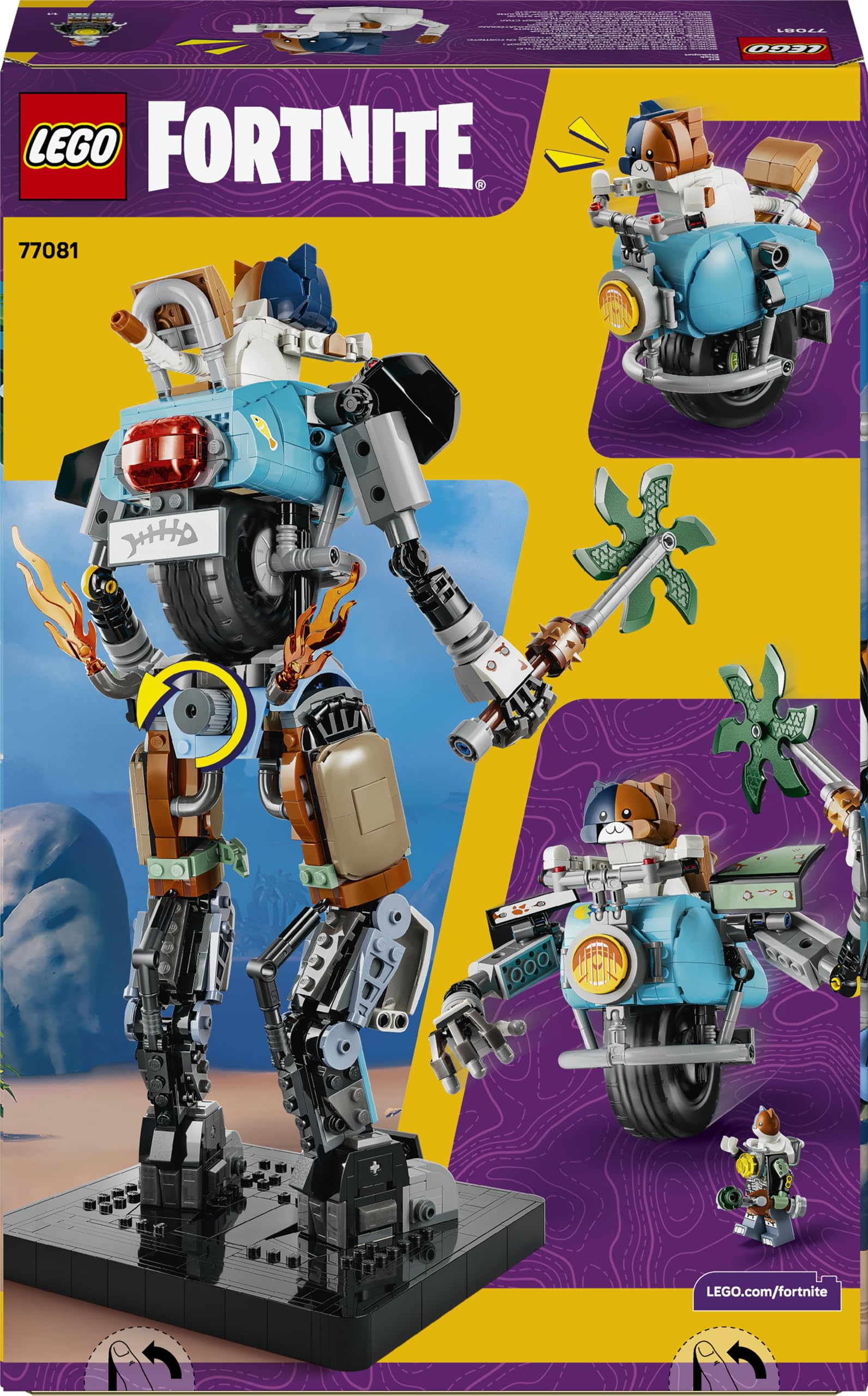 LEGO Fortnite Kitek 77081 | KIT kolekcjonerska figurka, do zabawy i ozdoby, prezent dla fana Fortnite 12+, zestaw klocków dla dzieci, 1230 elementów