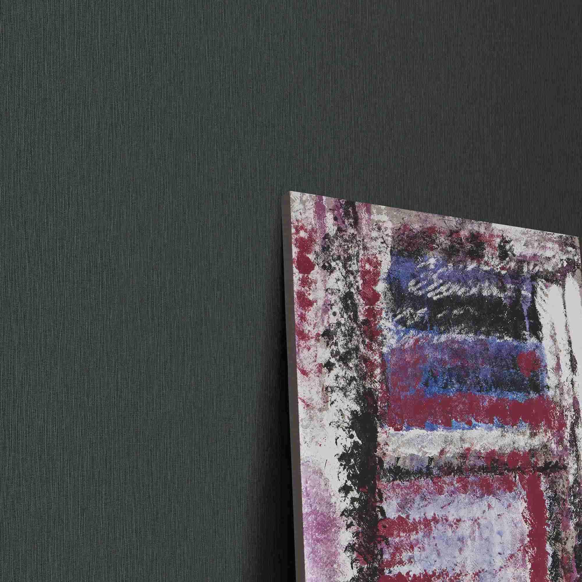 Papier Peint Intissé Uni Erismann Gris - 0,53x10,05m Salon Bureau Couloir