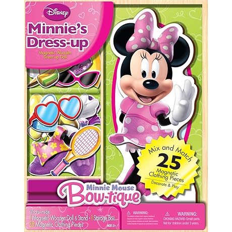 Minnie Mouse Princess Wooden Magnetic Playset Wonderland
