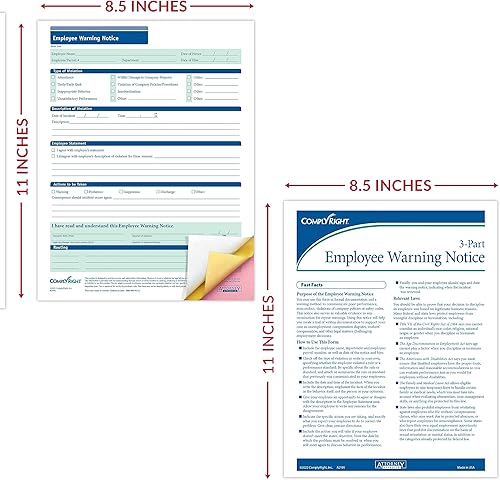 Miniatura 11 de Formulario de evaluación de desempeño 8-1/2" x 11" Gestión de recursos humanos y empleados Paquete de 50