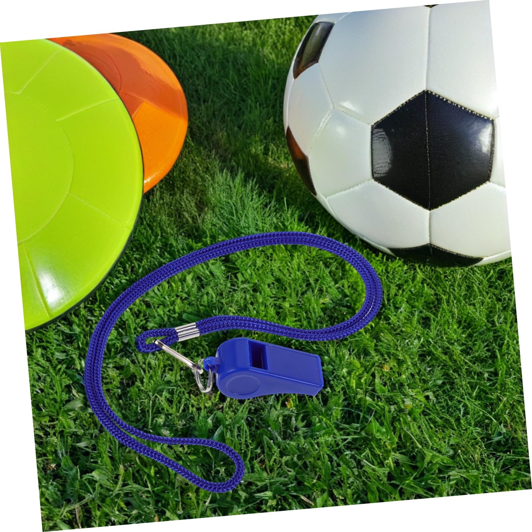 Anneome 36 Piezas Silbatos de Emergencia de Plástico Azules Sonido Fuerte Silbatos de para Seguridad Portátiles para Árbitros Entrenadores y Actividades Deportivas