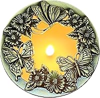 Vista 13 de Cubiertas para Velas Perfumadas con Estrellas Plateadas, Frascos Decorados, Tapas Pantallas Fundas, Prevenir el Contacto, Apoyan el Derretimiento