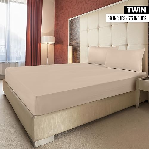 Miniatura 2 de Utopia Bedding Sábanas bajeras de tamaño individual  Paquete a granel de 6 sábanas inferiores  Microfibra suave cepillada  Bolsillos profundos