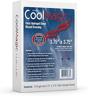 CoolMagic Clear Hydrogel Sheet Wound Dressing, 3.75