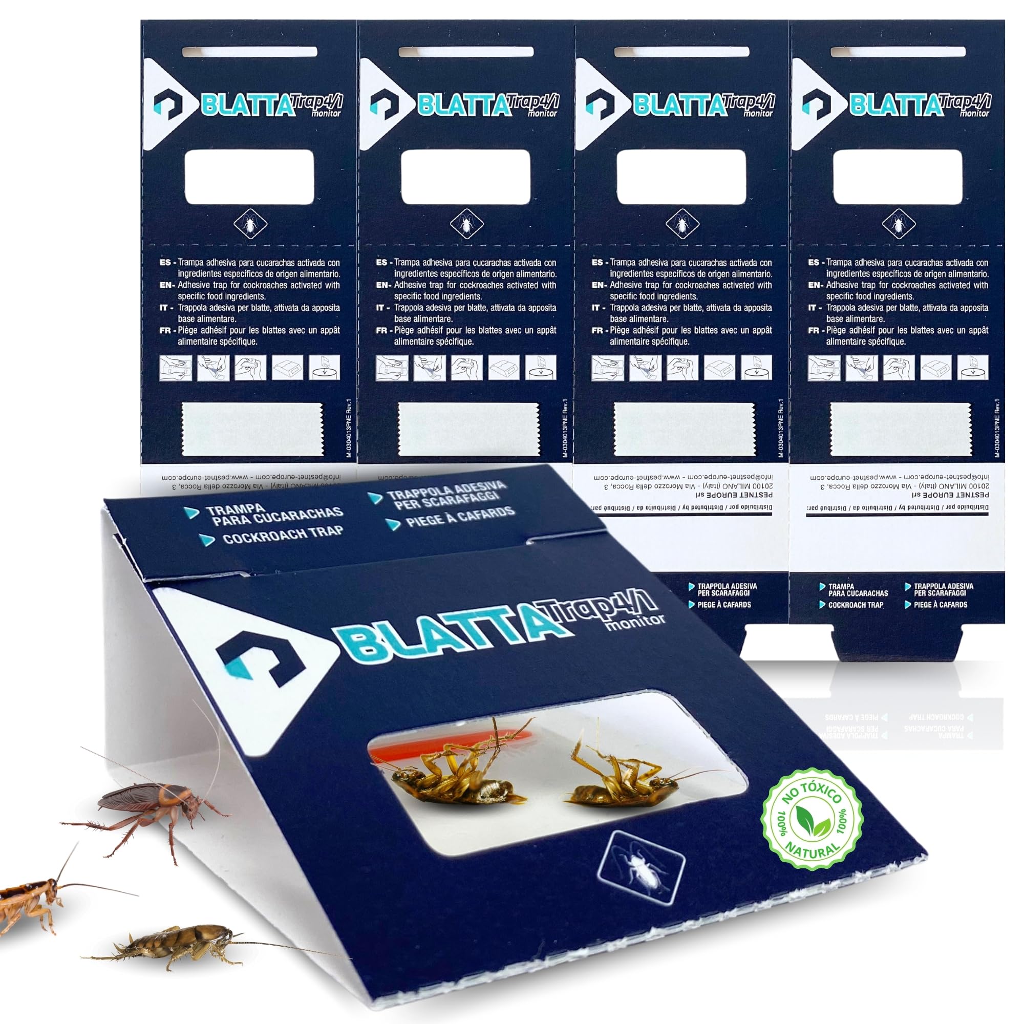 BLATTA TRAP 40 Piege Cafard - Anti Cafard - Extra Fort - Attrape Insecte - Produit Anti Insecte Professionnel - Piege Anti-Cafards - Blatte De Jardin - Produit Contre Les Cafards - Attrape Insectes
