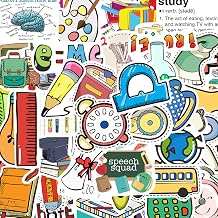 150 PCS Back to School Stickers, Scrapbook Stickers, Scrapbooking Sticker Aesthetic for Laptop Water Bottles Books Waterproof Teacher Decals School Supplies Classroom Decorations DIY Crafts