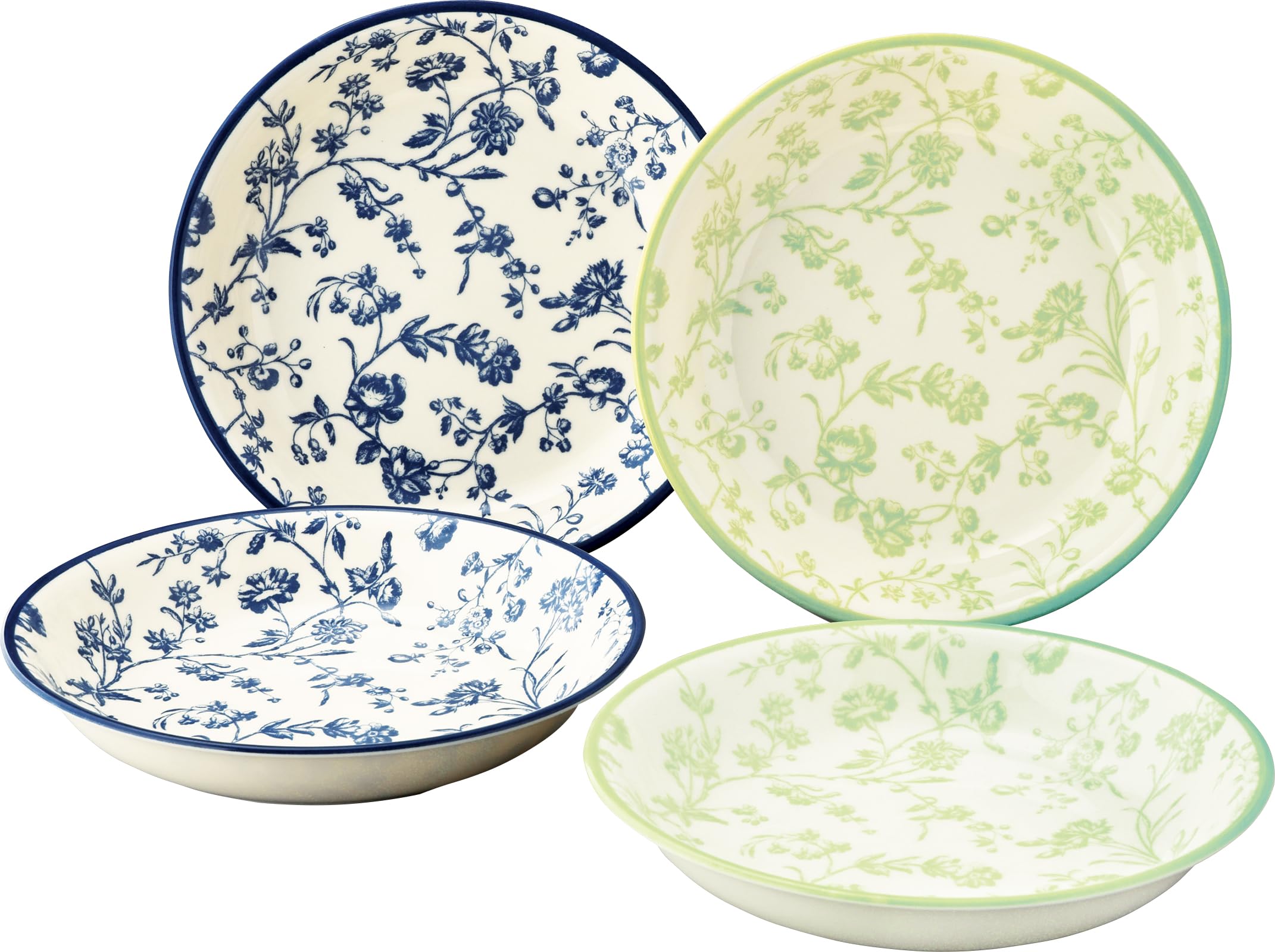 Amazon.co.jp: ローラアシュレイ Aria 陶磁器 パスタプレート 4枚