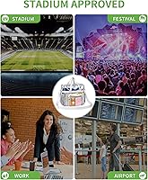 Vista 93 de MAY TREE Bolsa transparente para eventos en estadios de 12 x 6 x 12 pulgadas, bolsa de almuerzo transparente con correas reforzadas para trabajo