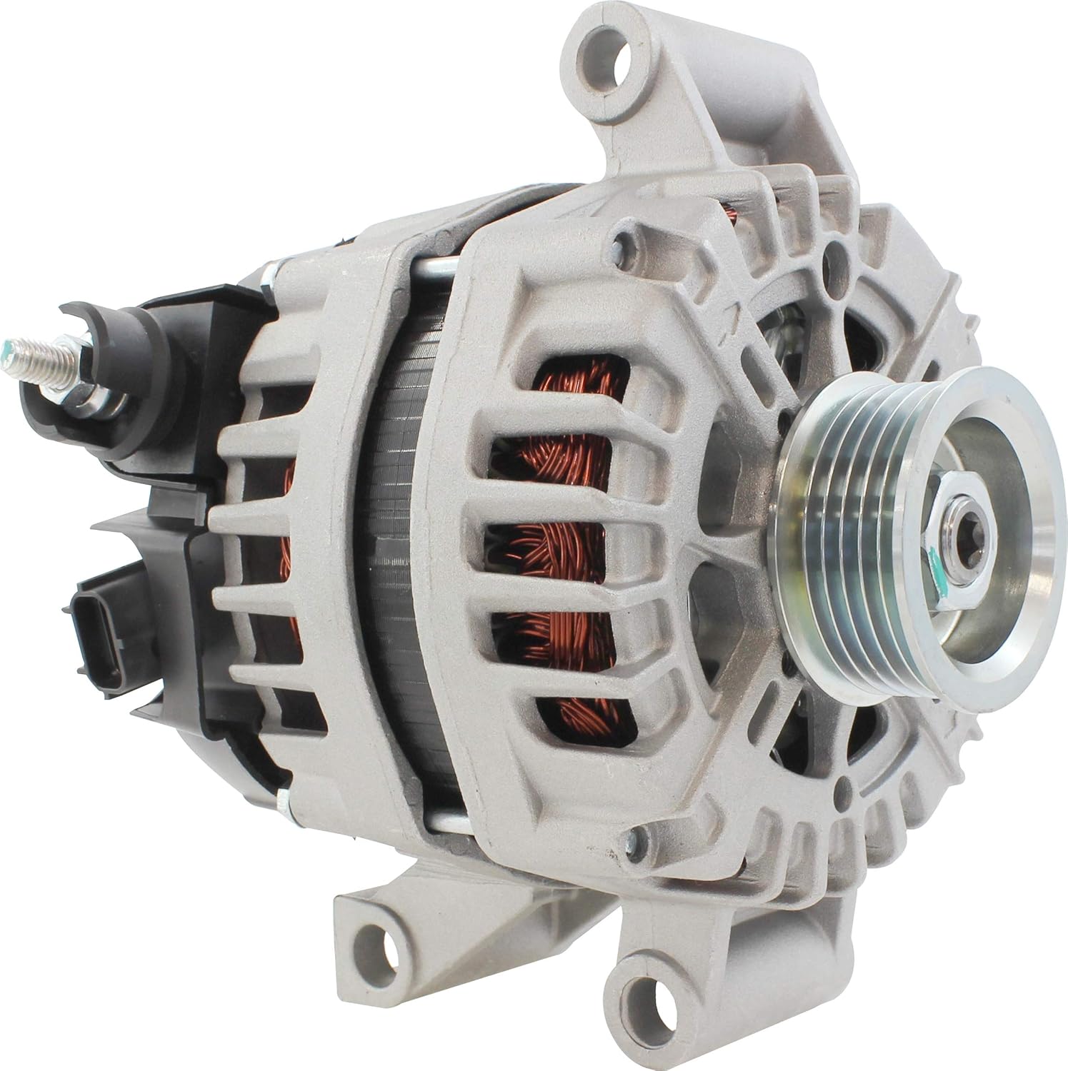 New Premium 12V 150 Amp Alternator fits Ford F-150 10 11 12 13 14 F-250 F-350 Super Duty 2011 2012 V8 6.2L 6210cc 379cid 2605345 2605345A 2605345B FG15S024 FG15S024SP AL3T-10300-AC AL7784X A-9560