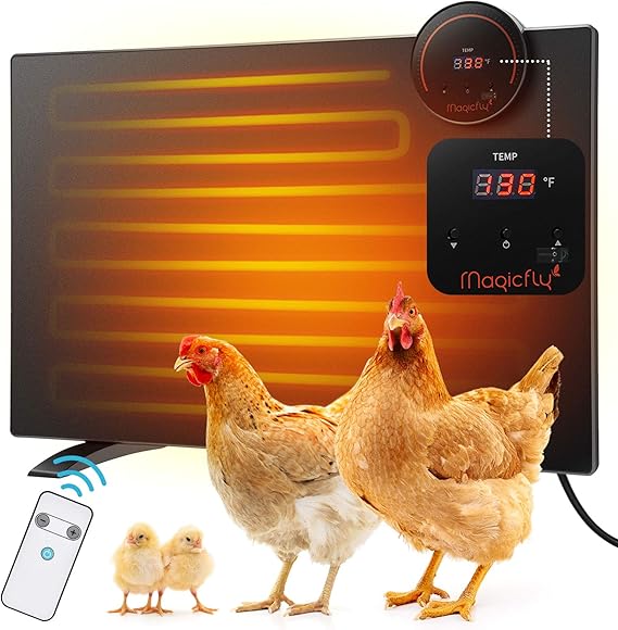 Magicfly Chicken Coop Heater, Large Radiant Heat Chicken