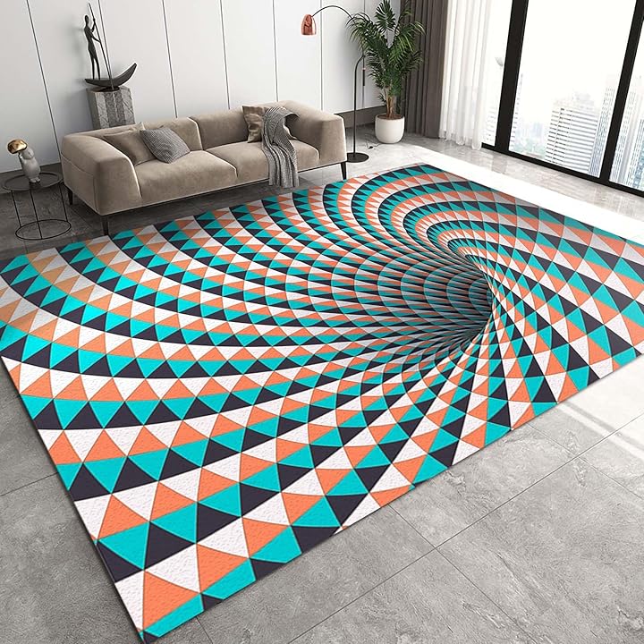 WILARE Realistic Optical Illusion Rug
