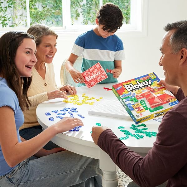Mattel Games Blokus Strategy Board Game for Kids & Families with Color Blind Accessible Pieces & Just One Rule - 2