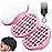 Silicone Curl Brush with Pick and Spiral Cavities, Two-Sided Hair Curling Tool for Afro Curls, Small Holes Curler for All, Pink, 1 Piece