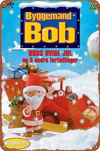 Bob the Builder - Póster de metal con logotipo de garaje vintage, decoración de pared para hombre, póster de película para tienda de autos antiguos,