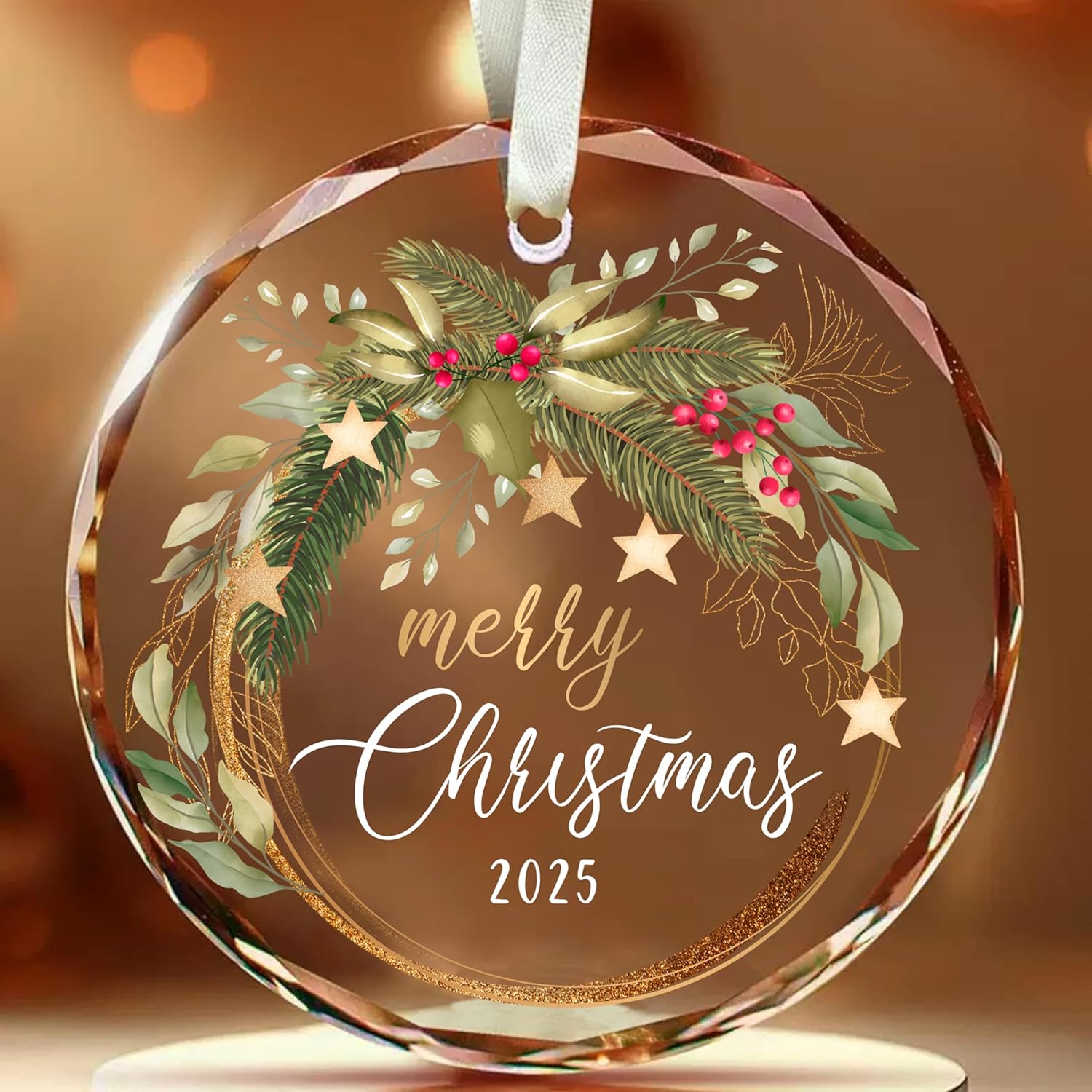 Christmas Ornament 2025 for Christmas Tree Decorations, Dated 2025 Merry Christmas Ornaments, Xmas Holiday Keepsake - Image 7