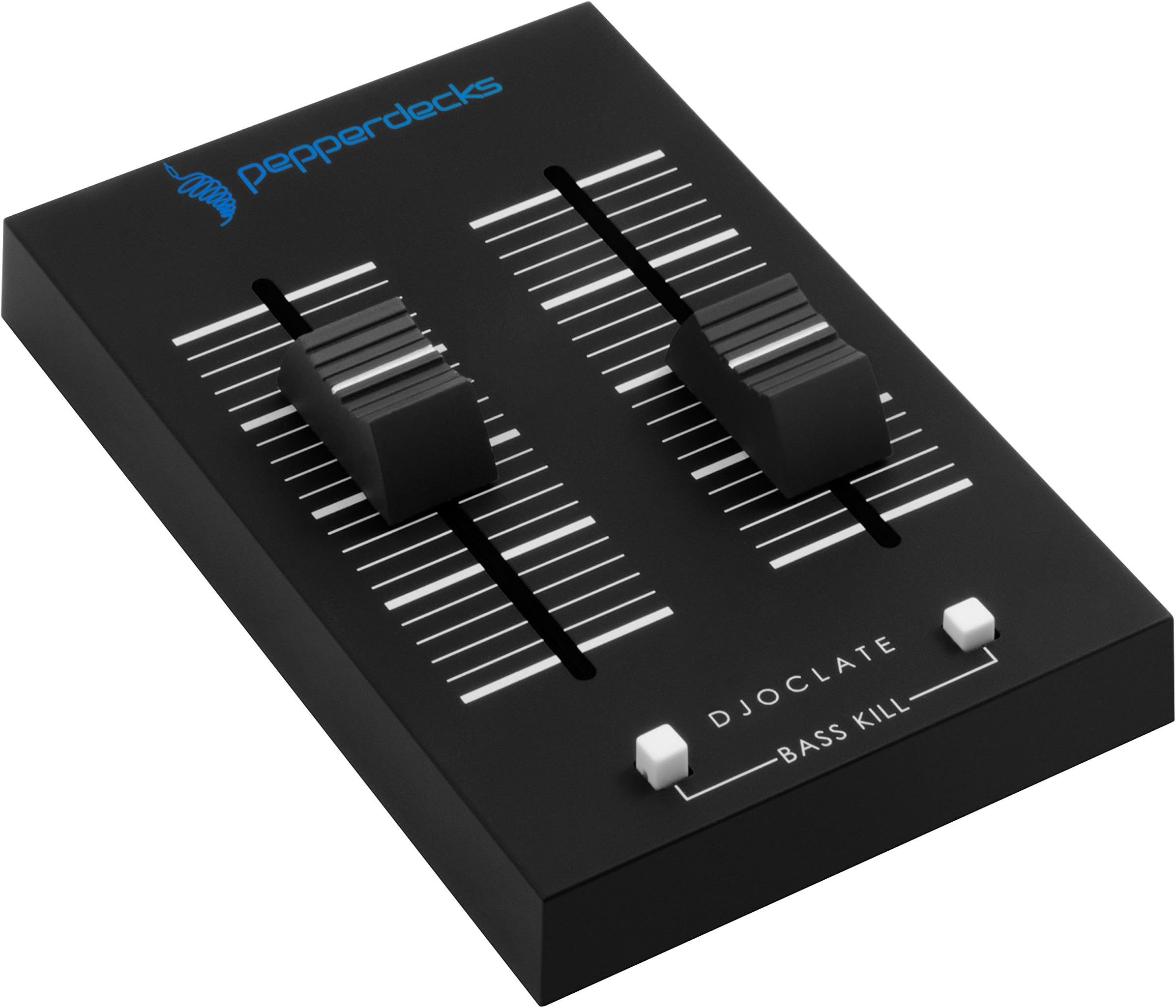 Djoclate mini DJ controller for mobile devices, 2 faders, 2 basskill buttons, all without battery!