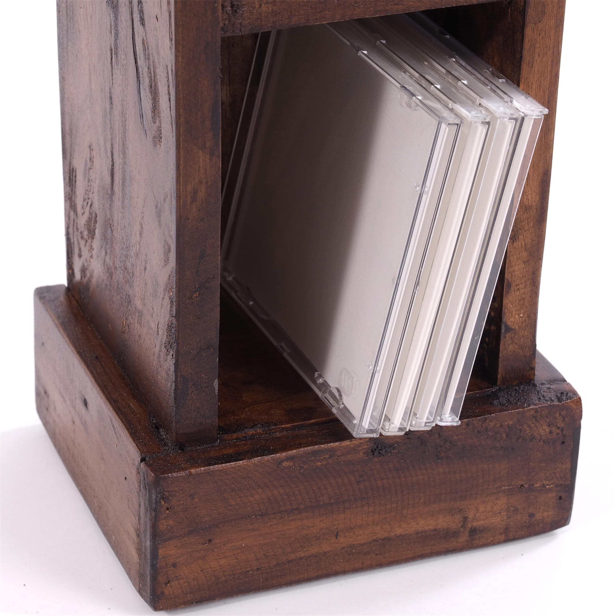 Étagère Bibliothèque En Acajou Massif 240x300cm - Style Colonial Avec échelle, Portes Et Tiroirs