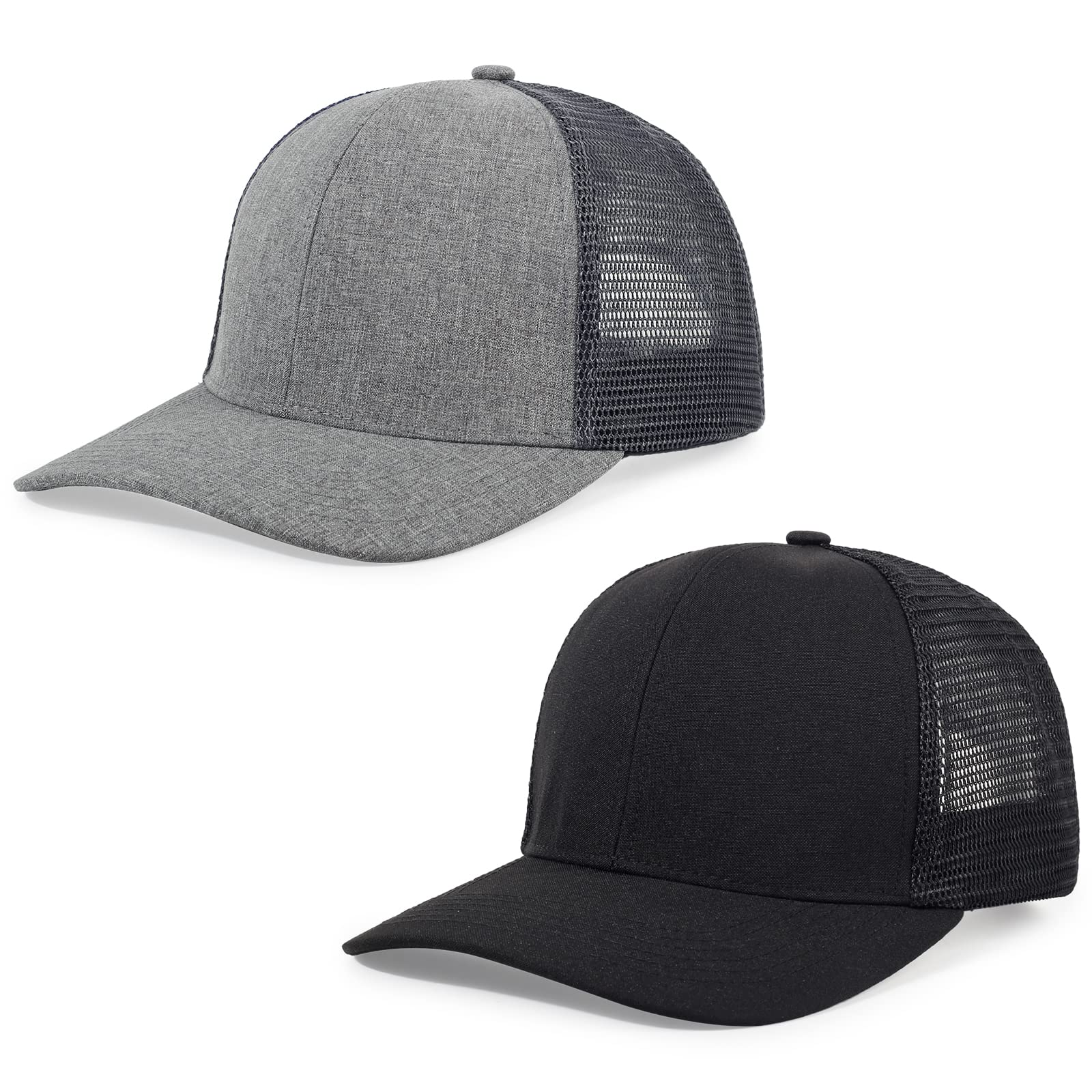 Unisex Trucker Hats Blank Mesh Snapback Hats Sport Plain Baseball Caps Adjustable Fitted Hat