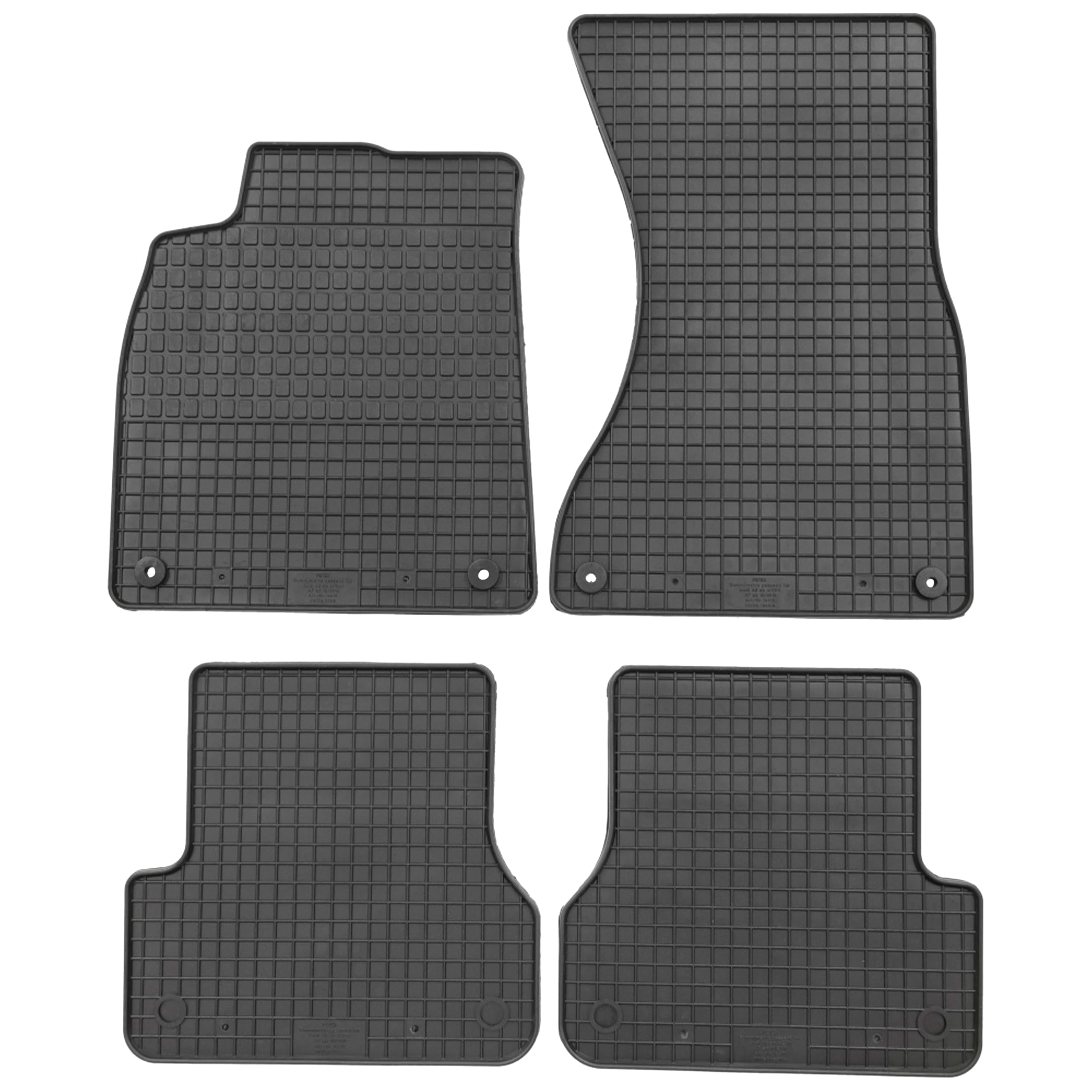 Petex 14410 Rubber Mats, Set of 4
