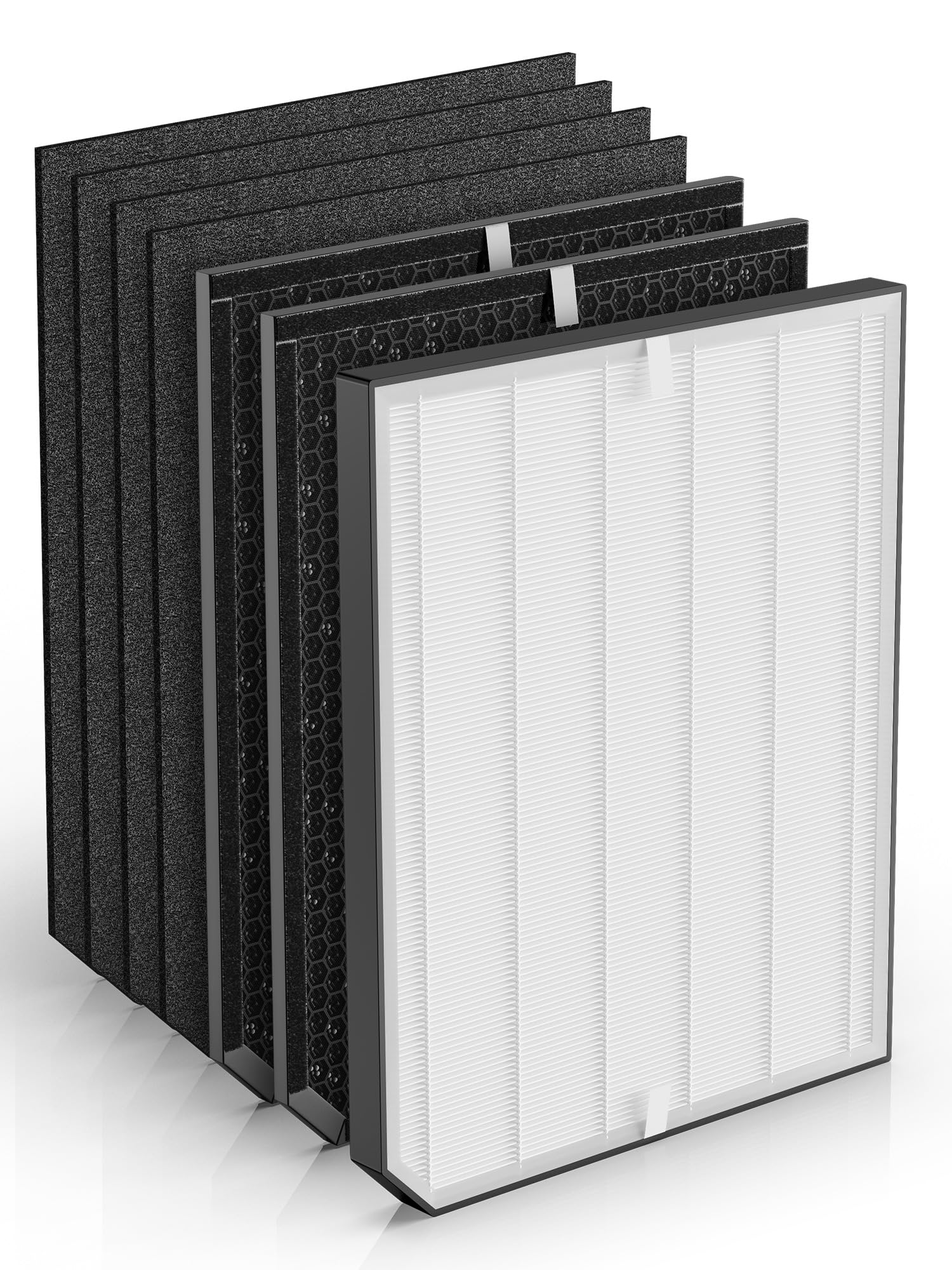 Photo 1 of 2000 Replacement Filter Compatible with Air Doctor 2000 & 2000i Air Purifiers – 1 High-Efficiency Filter, 2 Carbon/VOC Filters, and 4 Pre-Filters – Compare to Part # ADF2001, ADF2002 & ADF2003
