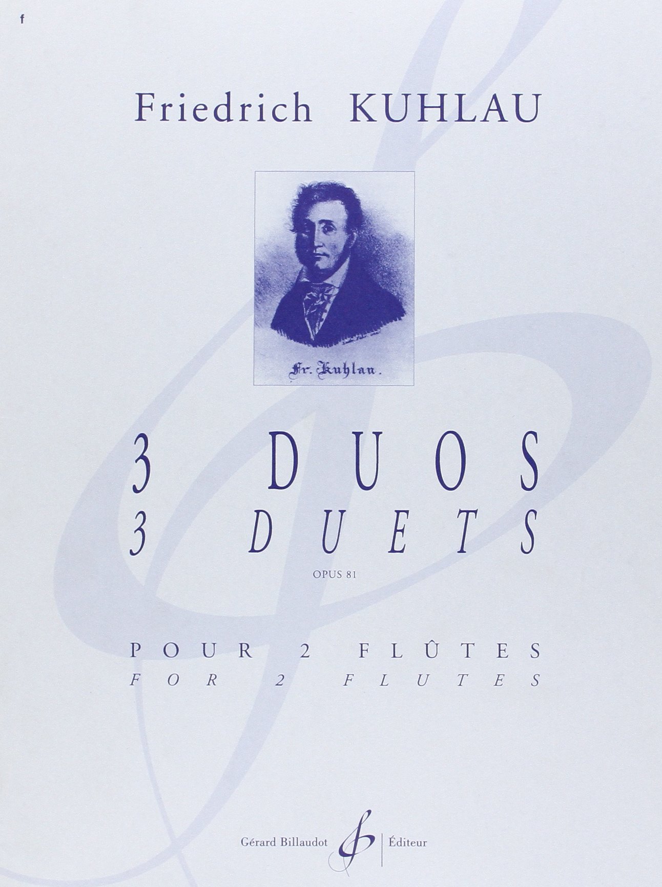 3 duos opus 81 kuhlau partition flute traversiere musique de chambre