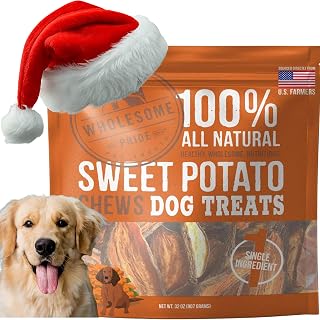 Wholesome Pride Sweet Potato Chews All-Natural Single Ingredient Dog Treats, 32 oz
